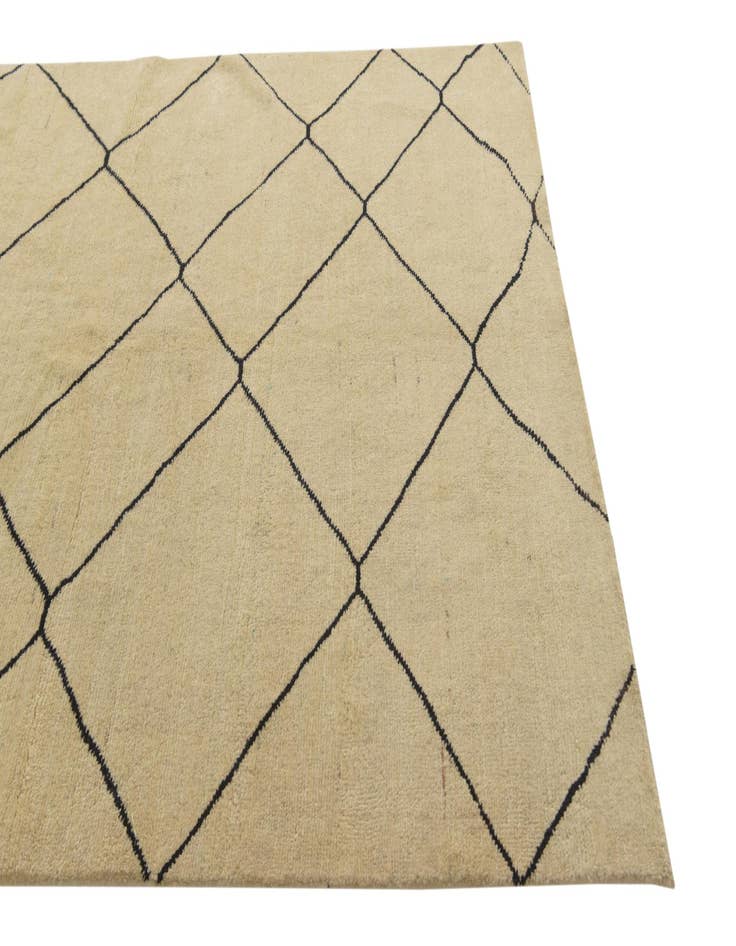 Detail image of  5' 6 x 8'  Hand Knotted Darya Wool Rug