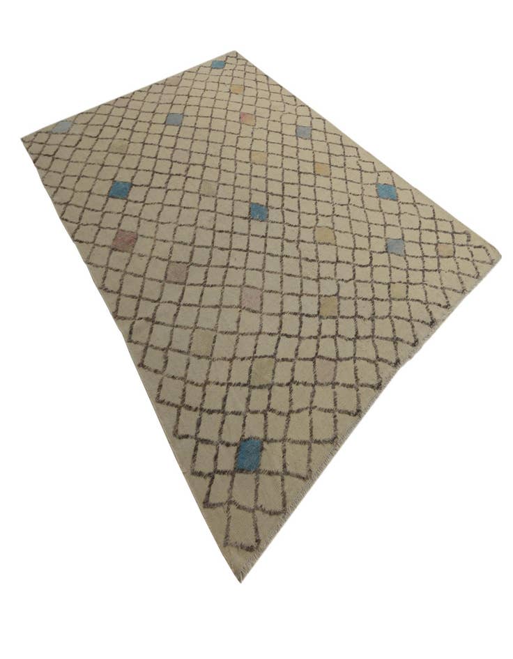 Detail image of  7' 8 x 10'  Hand Knotted Darya Wool Rug