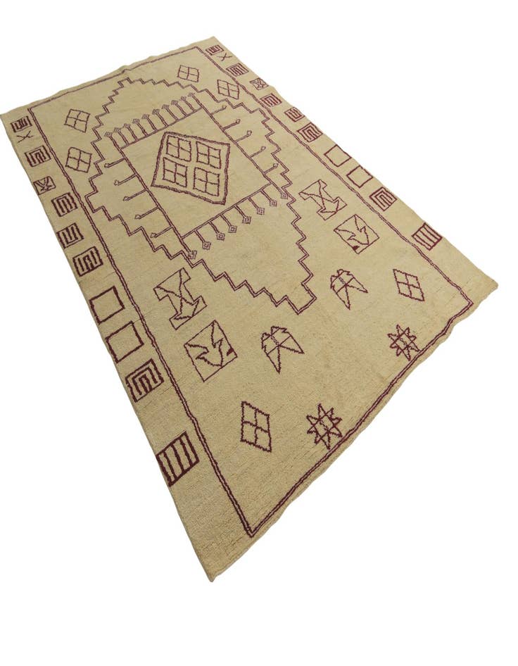 Detail image of  6' 4 x 9' 8  Hand Knotted Darya Wool Rug