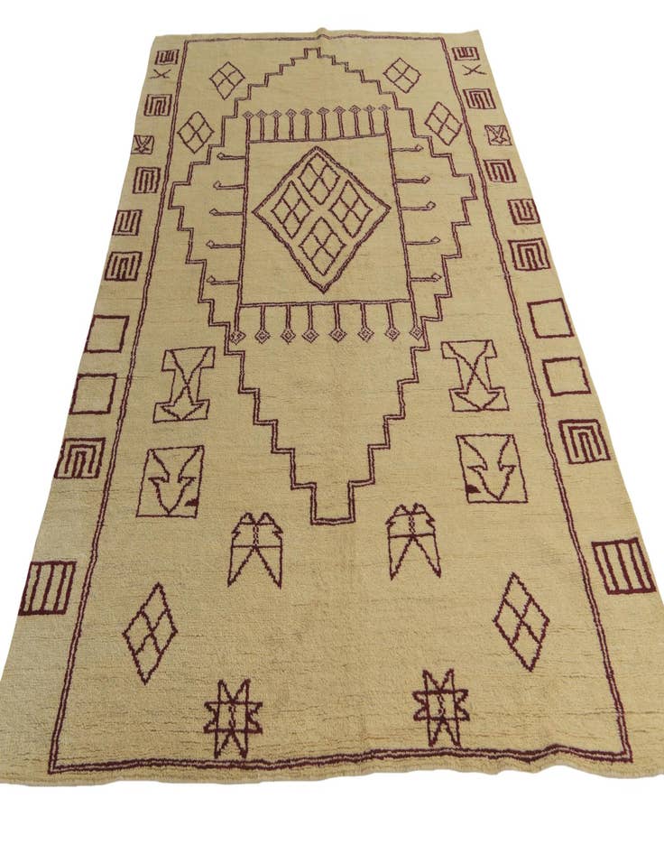 Detail image of  6' 4 x 9' 8  Hand Knotted Darya Wool Rug