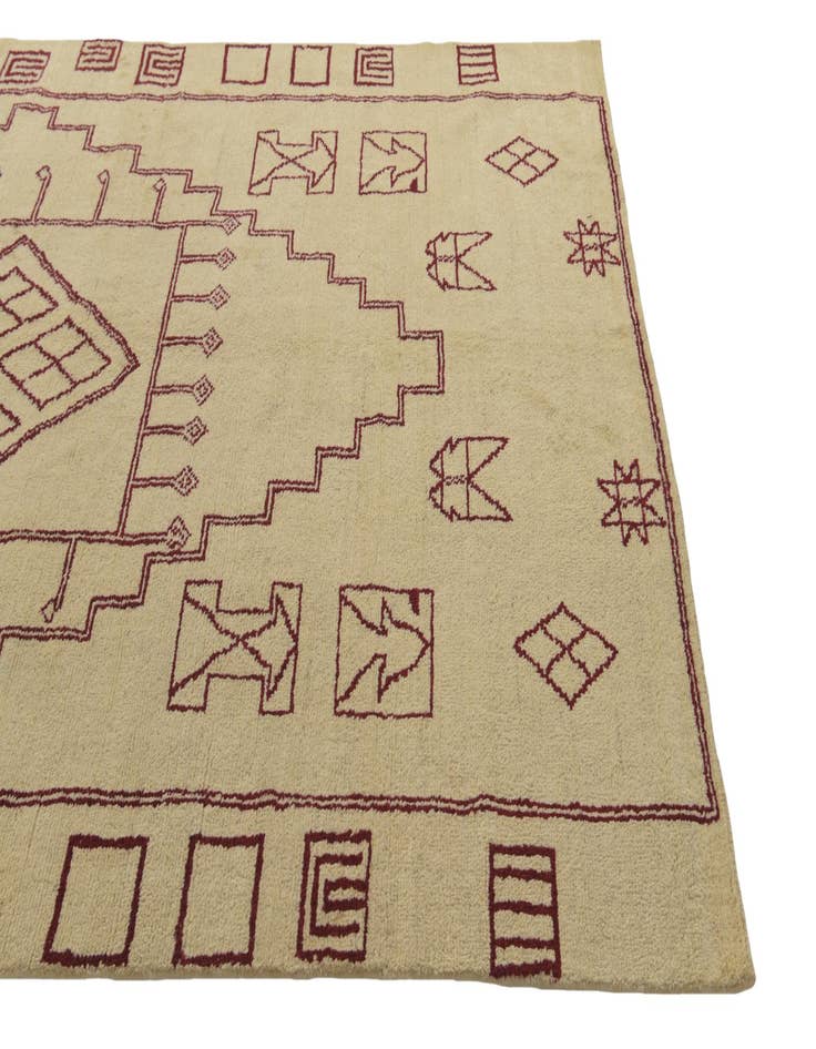 Detail image of  6' 4 x 9' 8  Hand Knotted Darya Wool Rug