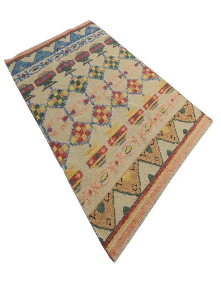 Detail image of  5' 8 x 8' 3  Hand Knotted Darya Wool Rug