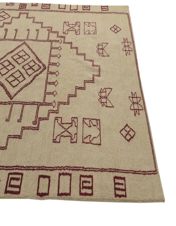 Detail image of  5' 4 x 8' 2  Hand Knotted Darya Wool Rug