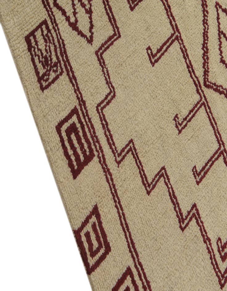 Detail image of  5' 4 x 8' 2  Hand Knotted Darya Wool Rug