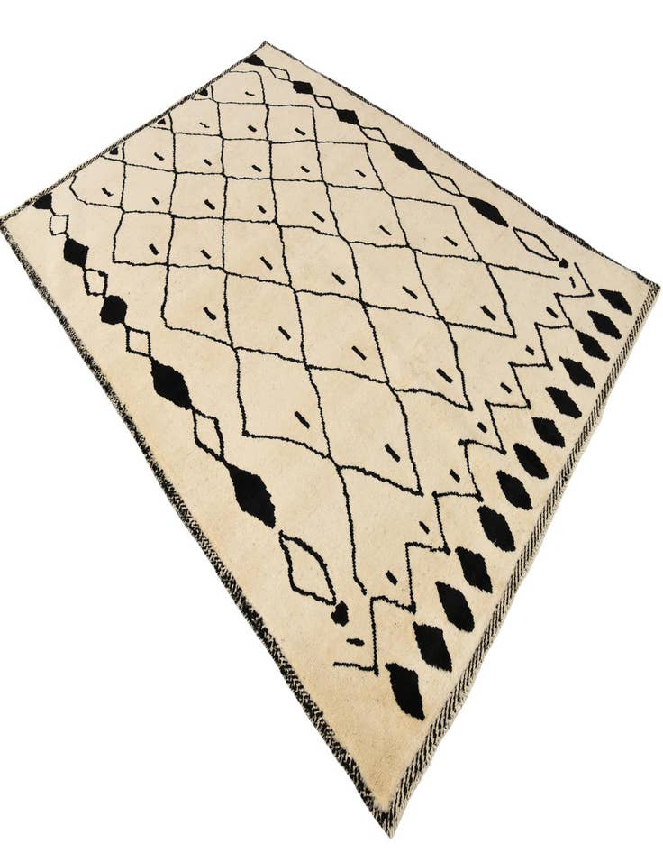 Detail image of  5' 10 x 8' 3  Hand Knotted Darya Wool Rug