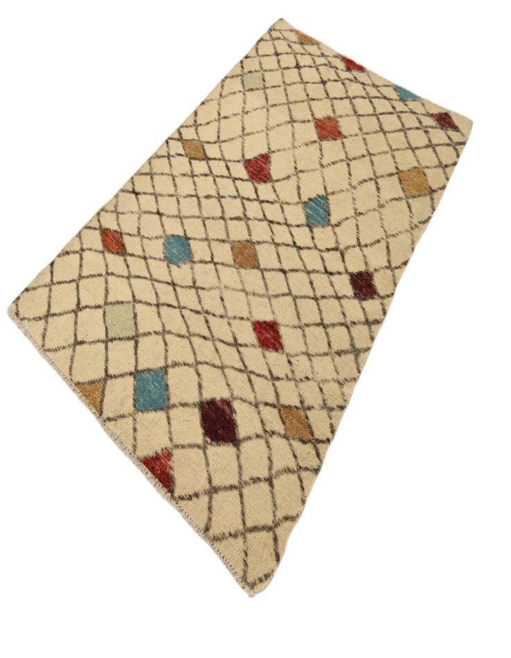 Detail image of  4' x 6' 4  Hand Knotted Darya Wool Rug