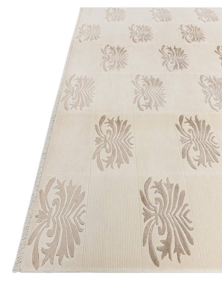 Detail image of  6' 7 x 10'  Hand Knotted Darya Wool Rug