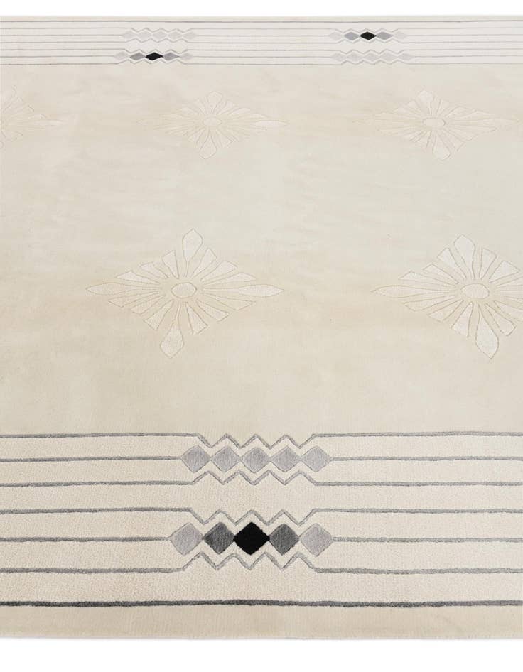 Detail image of  6' 10 x 9' 6  Hand Knotted Darya Wool Rug