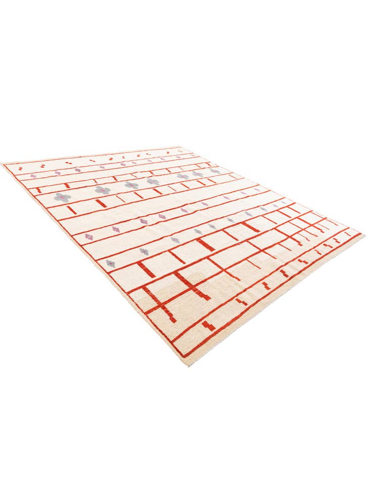 Detail image of  9' 3 x 10' 5  Hand Knotted Darya Wool Rug