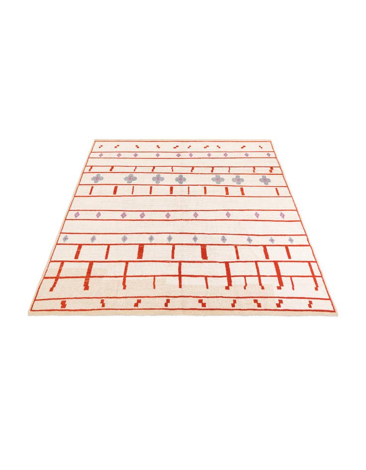 Detail image of  9' 3 x 10' 5  Hand Knotted Darya Wool Rug