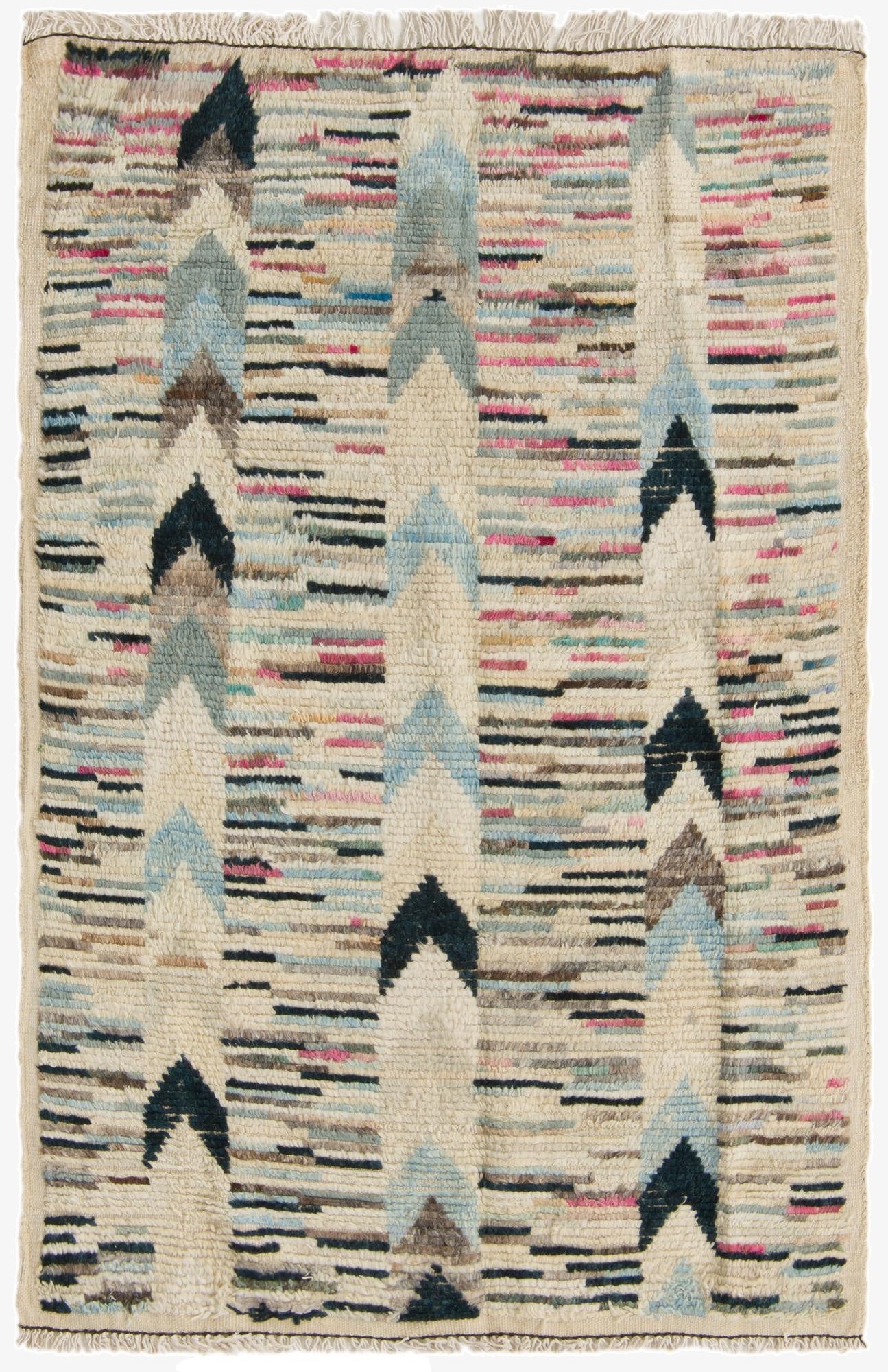  3' 7 x 6' 2  Hand Knotted Darya Wool Rug