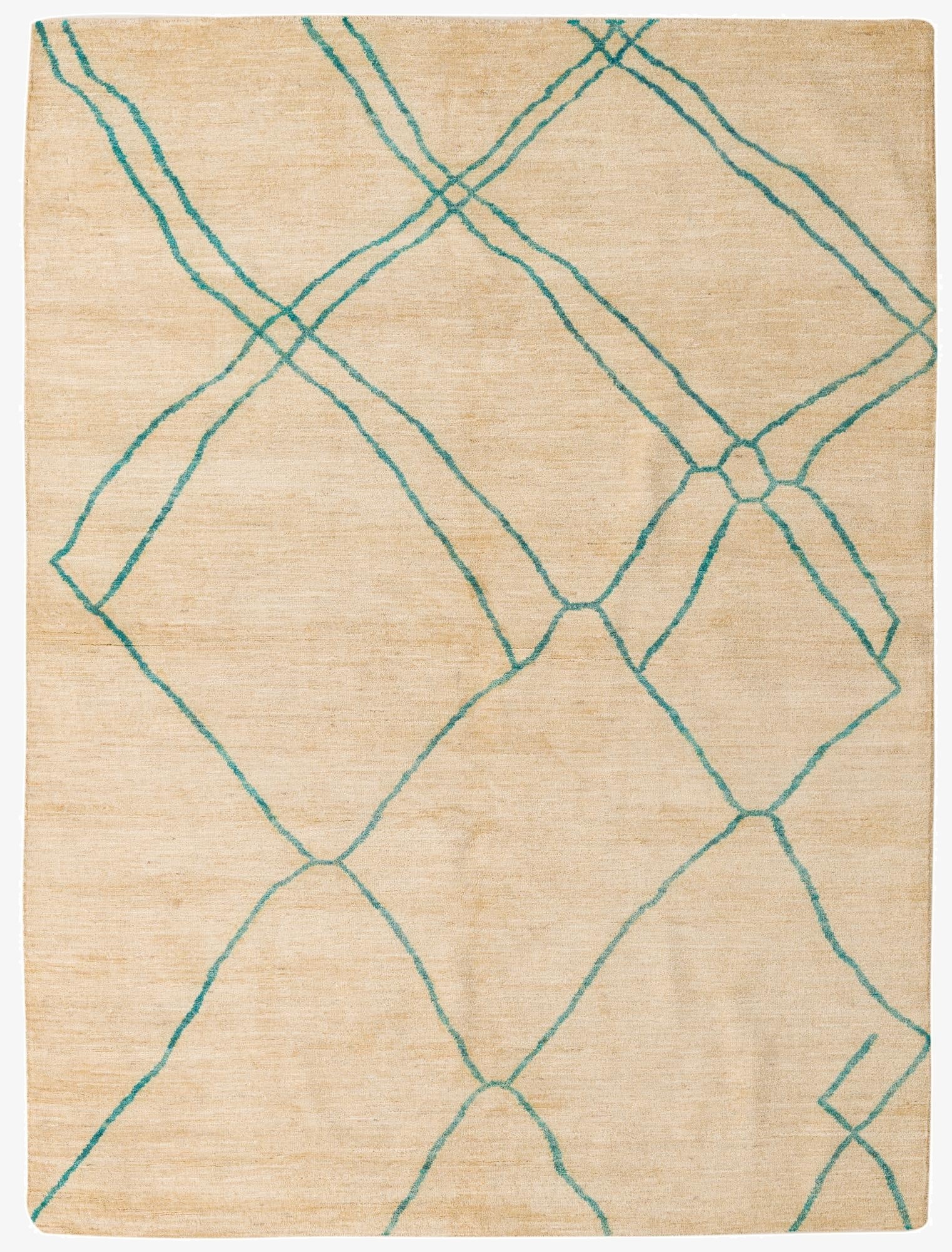  5' 9 x 7' 9  Hand Knotted Darya Wool Rug