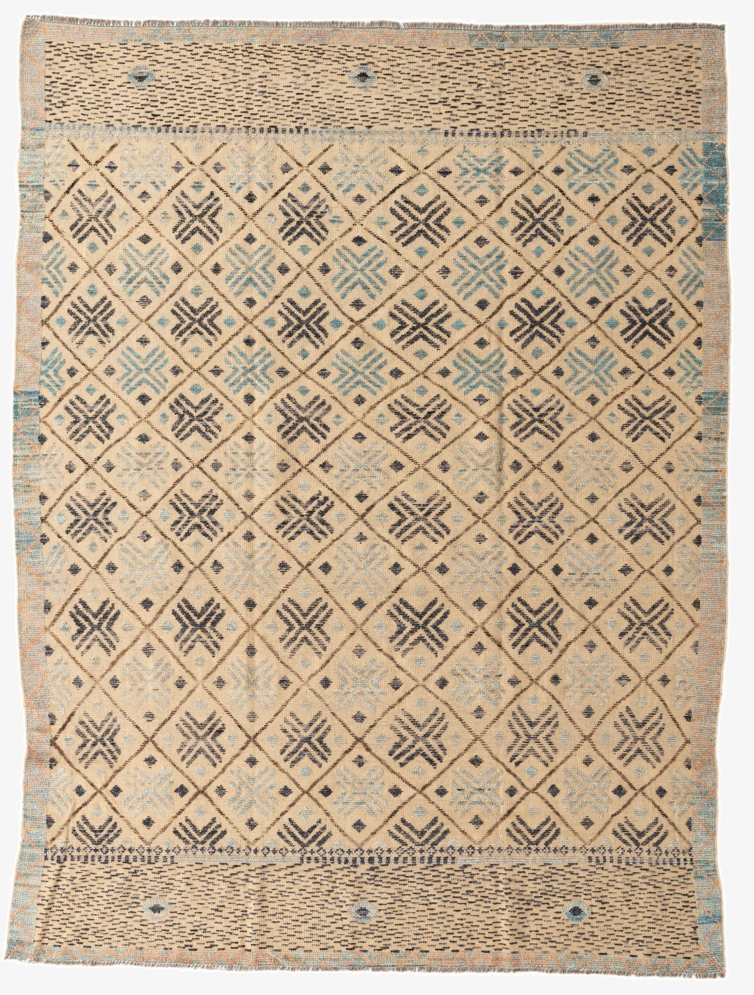  7' 8 x 10' 2  Hand Knotted Darya Wool Rug