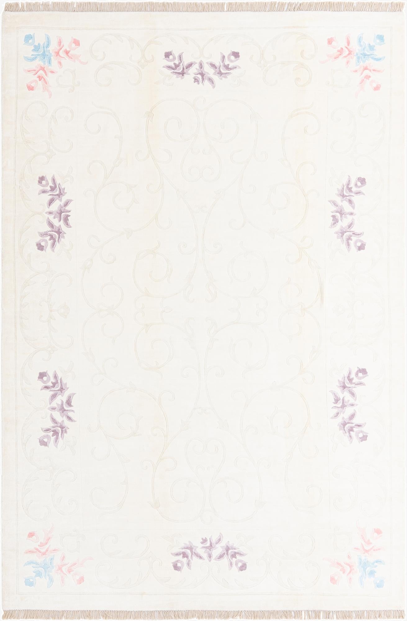  6' 7 x 9' 11  Hand Knotted Darya Wool Rug