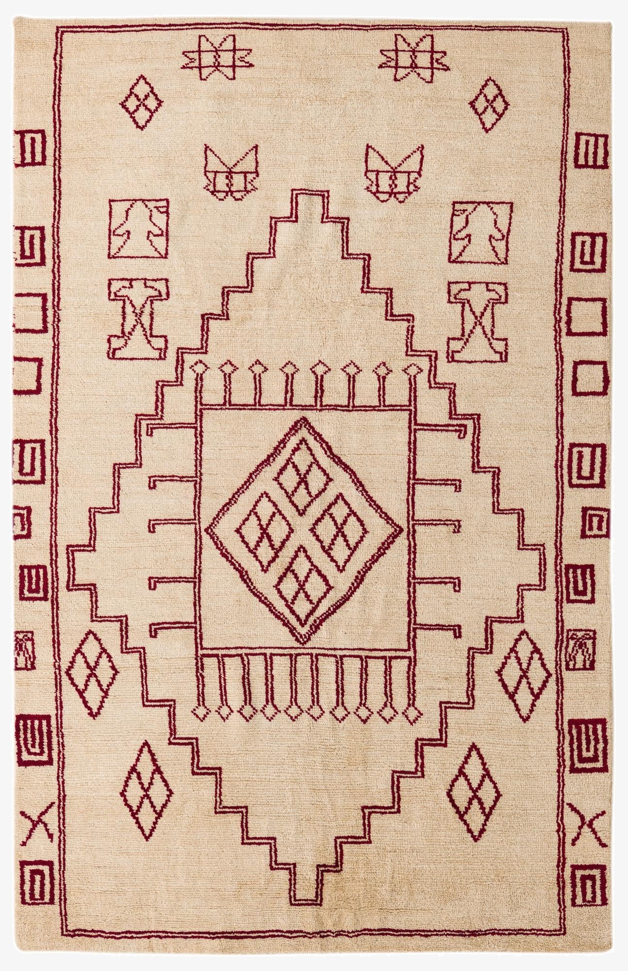  5' 4 x 8' 2  Hand Knotted Darya Wool Rug