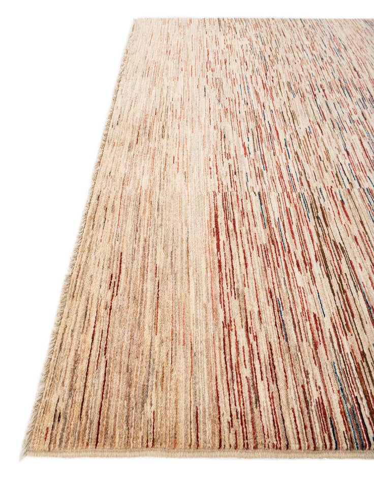 Detail image of  5' 1 x 6' 8  Hand Knotted Gabbeh Wool Rug