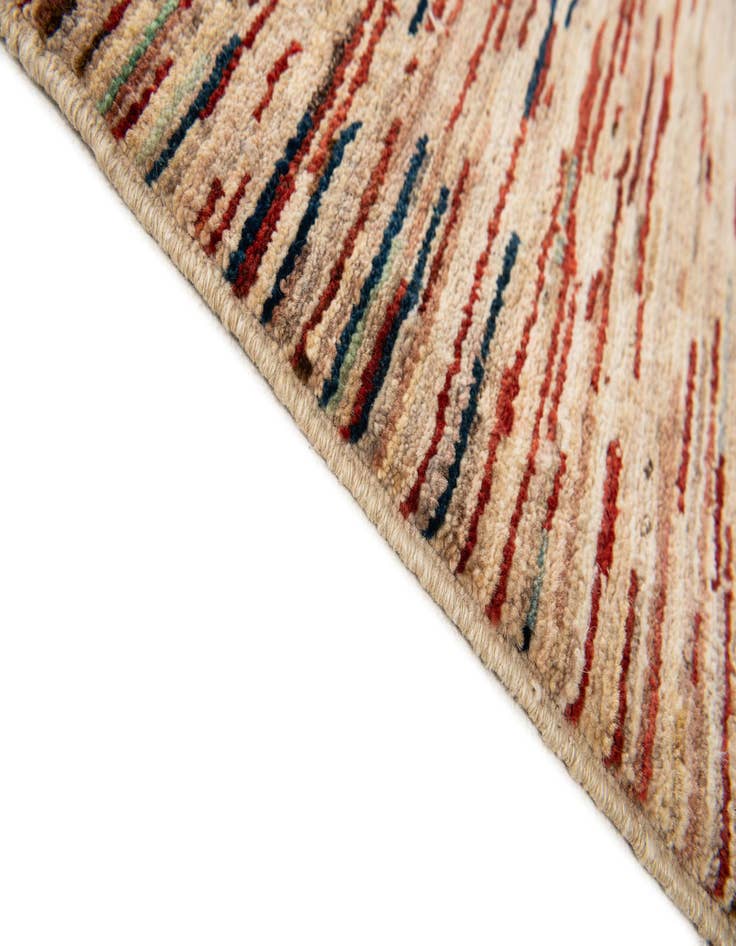 Detail image of  5' 1 x 6' 8  Hand Knotted Gabbeh Wool Rug