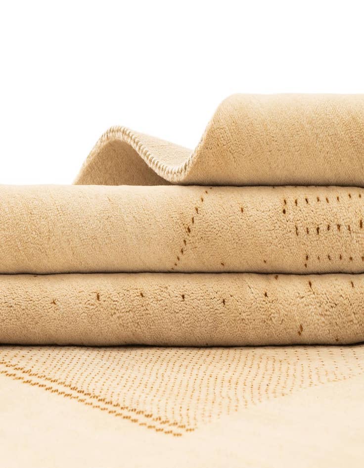 Detail image of  5' 8 x 7' 10  Hand Knotted Gabbeh Wool Rug