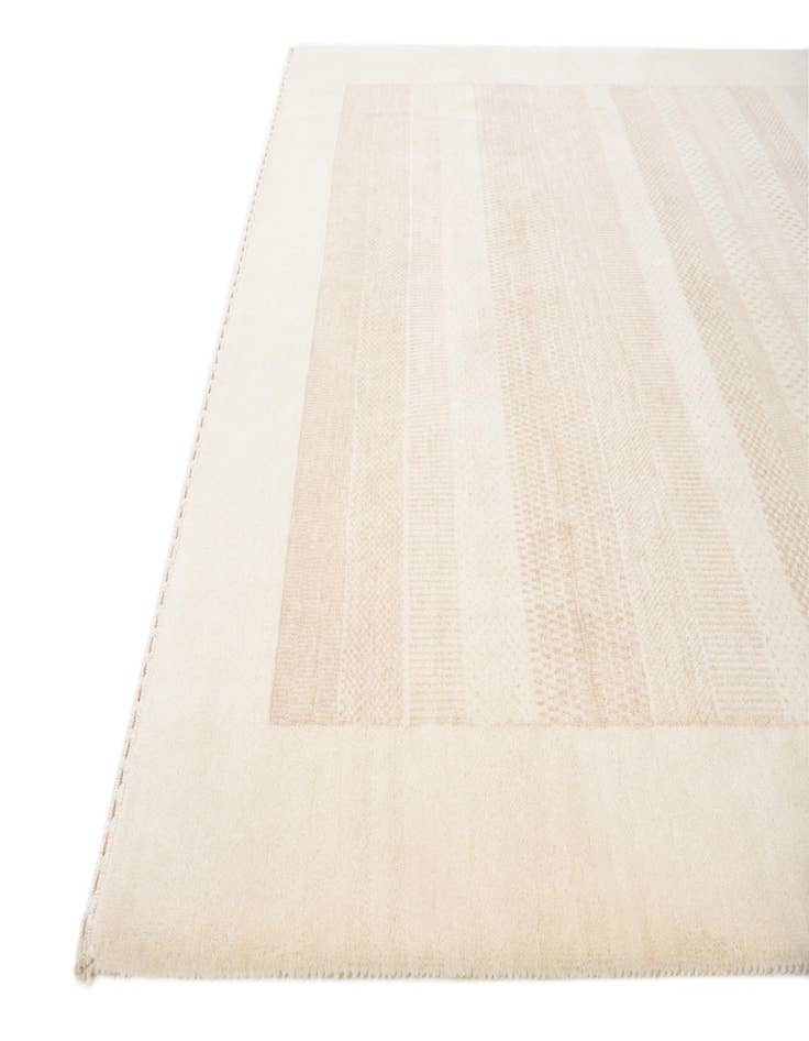 Detail image of  4' 10 x 6' 10  Hand Knotted Gabbeh Wool Rug