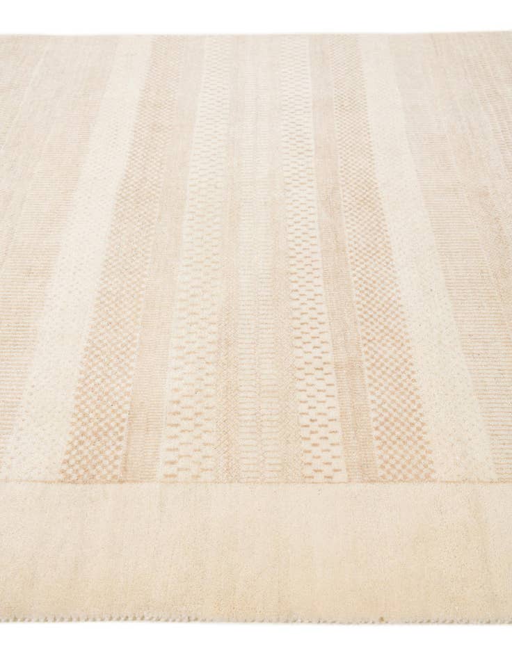 Detail image of  4' 10 x 6' 10  Hand Knotted Gabbeh Wool Rug