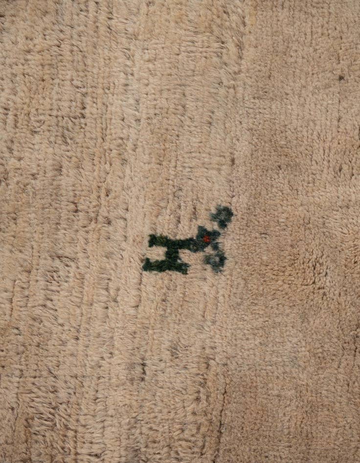 Detail image of  3' 4 x 4' 8  Hand Knotted Gabbeh Wool Rug