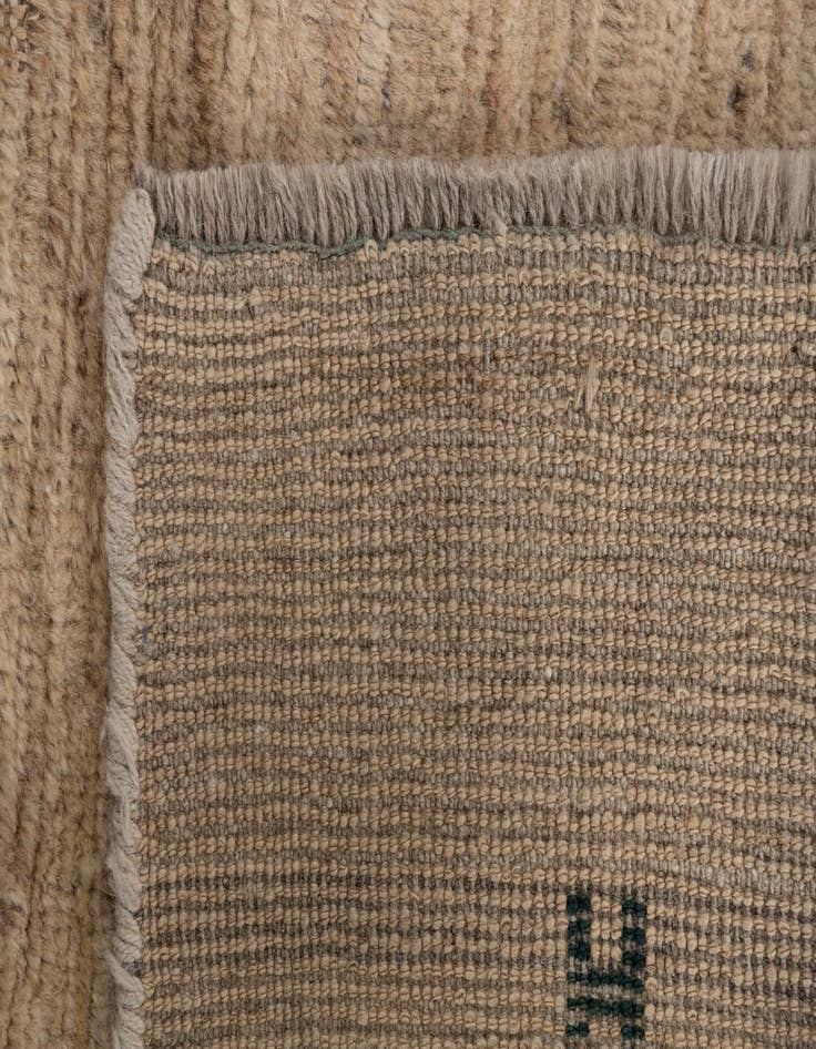 Detail image of  3' 4 x 4' 8  Hand Knotted Gabbeh Wool Rug