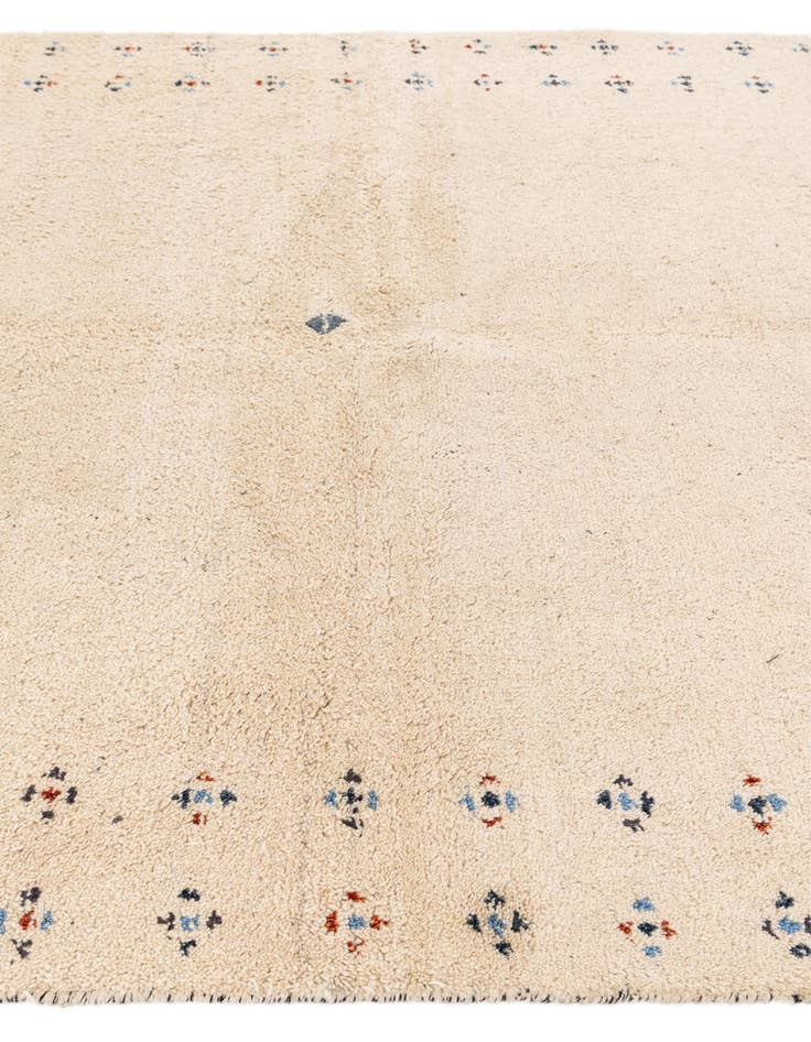 Detail image of  5' 7 x 7' 10  Hand Knotted Gabbeh Wool Rug