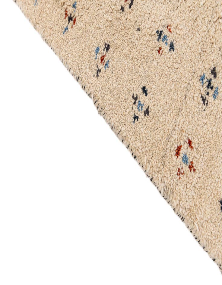 Detail image of  5' 7 x 7' 10  Hand Knotted Gabbeh Wool Rug