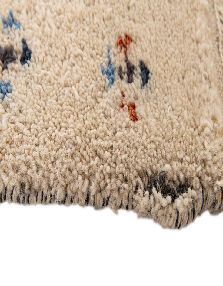 Detail image of  5' 7 x 7' 10  Hand Knotted Gabbeh Wool Rug