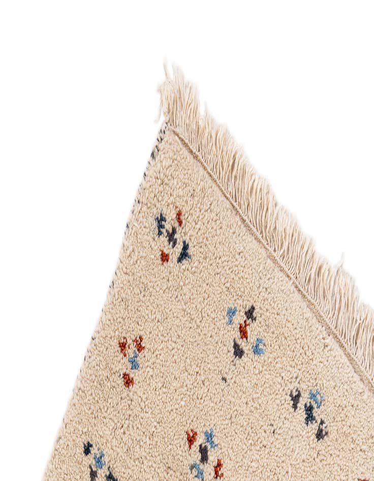 Detail image of  5' 7 x 7' 10  Hand Knotted Gabbeh Wool Rug