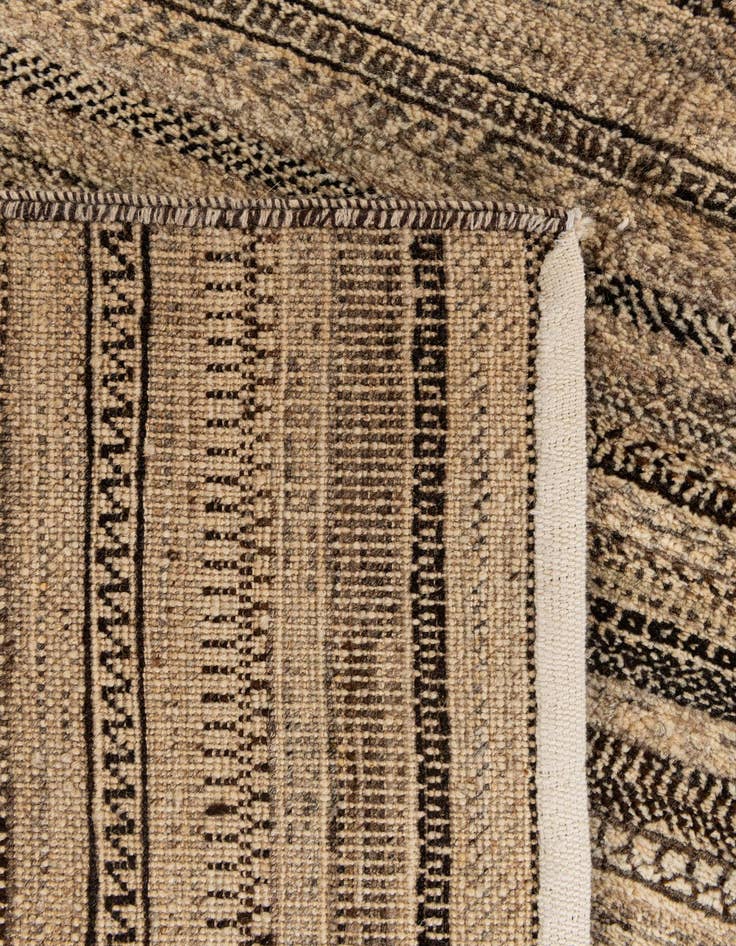 Detail image of  5' 6 x 8' 3  Hand Knotted Gabbeh Wool Rug