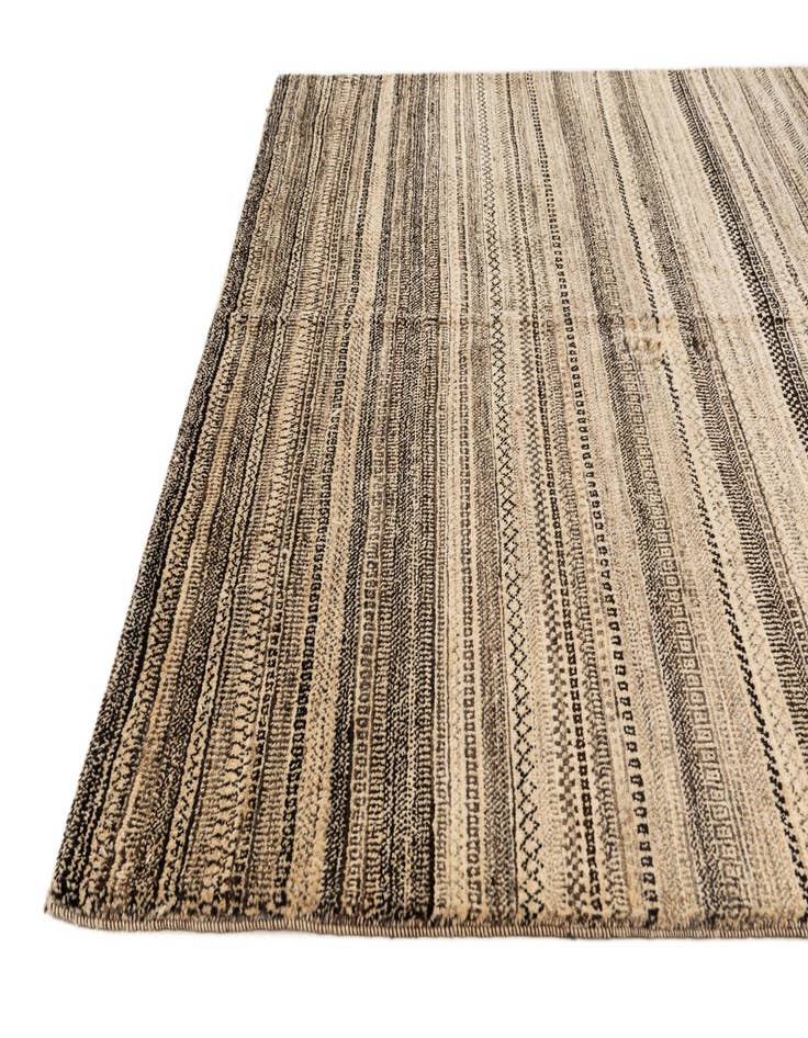 Detail image of  5' 6 x 8' 3  Hand Knotted Gabbeh Wool Rug