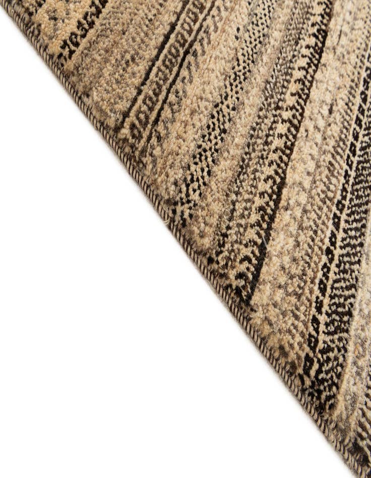 Detail image of  5' 6 x 8' 3  Hand Knotted Gabbeh Wool Rug