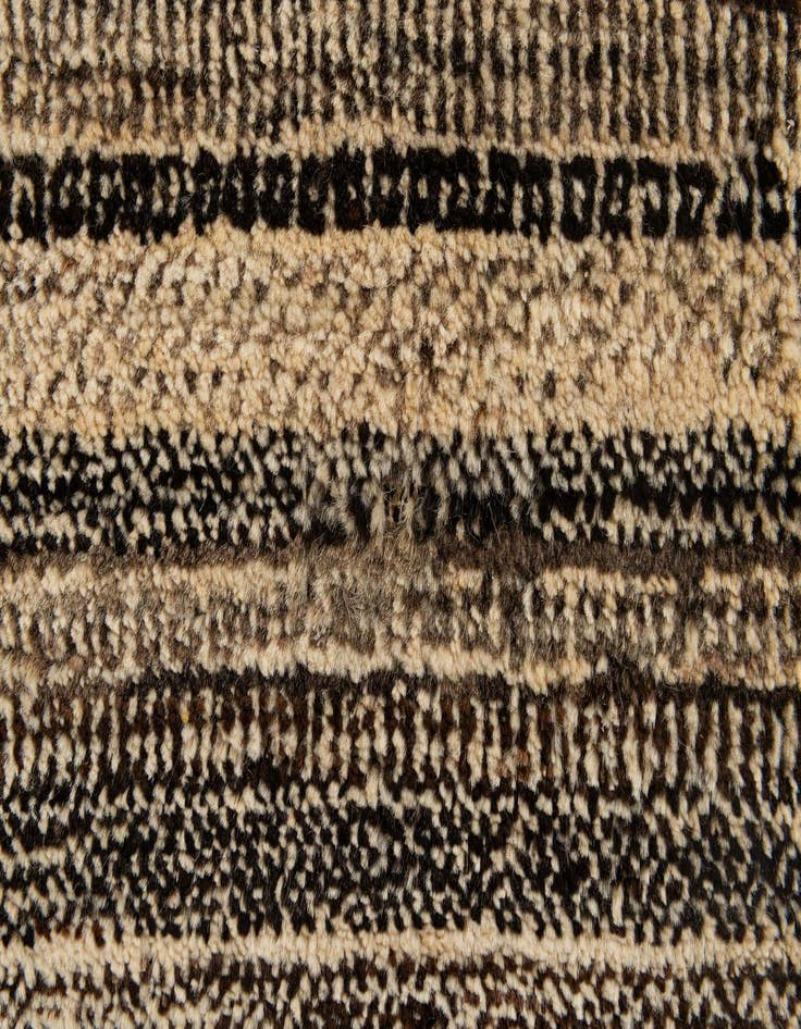 Detail image of  5' 6 x 8' 3  Hand Knotted Gabbeh Wool Rug