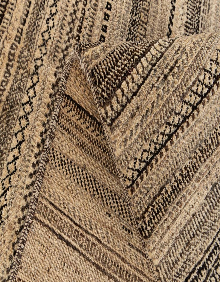 Detail image of  5' 6 x 8' 3  Hand Knotted Gabbeh Wool Rug