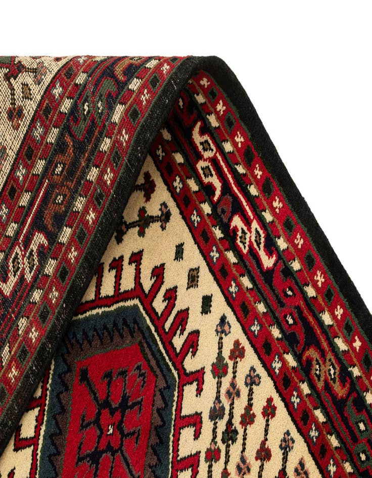 Detail image of  3' 6 x 6' 5  Hand Knotted Gharajeh Wool Rug