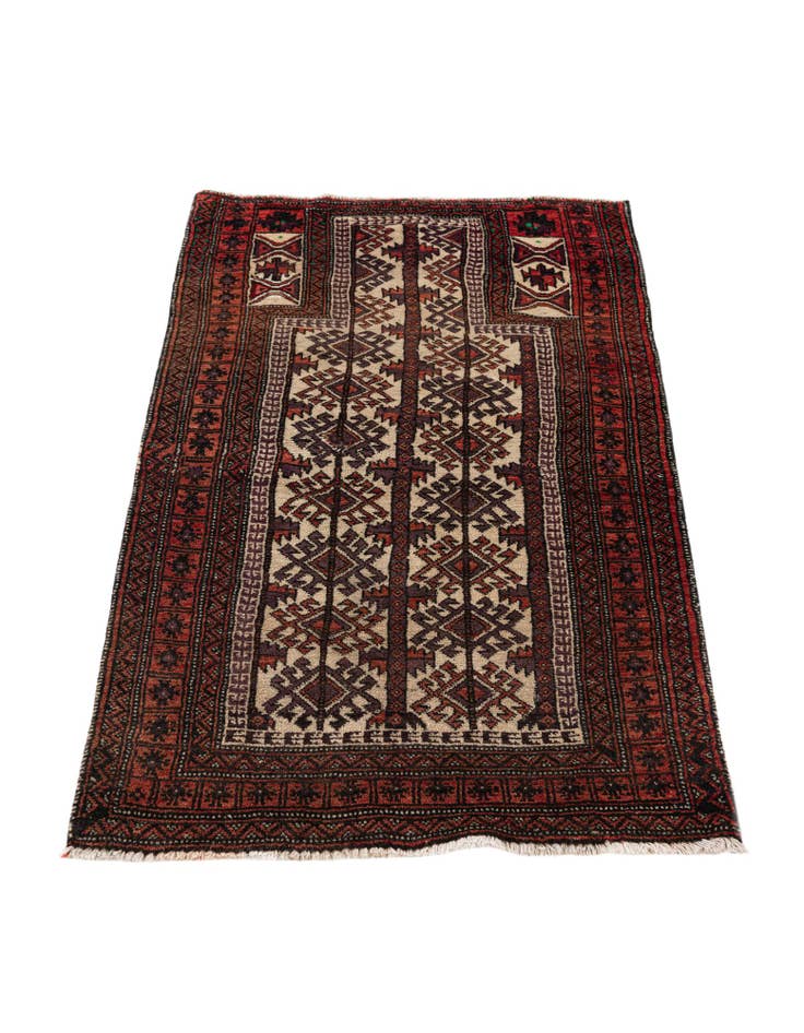 Detail image of  2' 5 x 4' 4 Hamedan Wool Rug