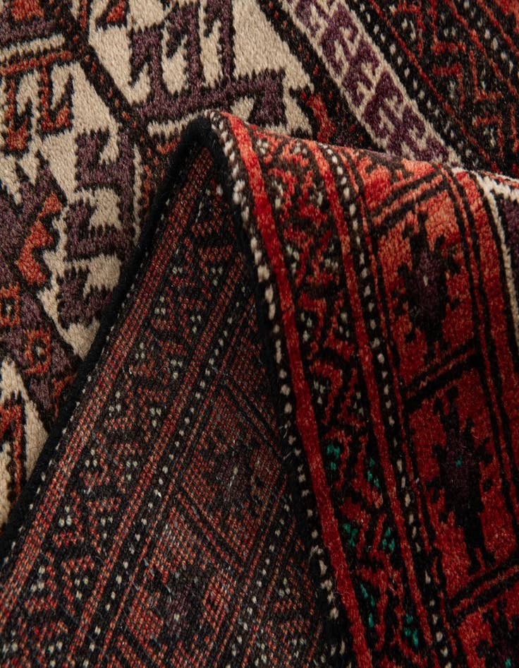 Detail image of  2' 5 x 4' 4 Hamedan Wool Rug