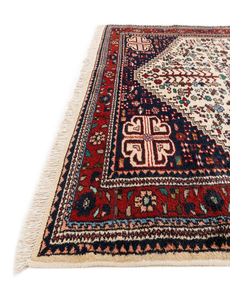 Detail image of  5' 7 x 7' 8  Hand Knotted Hamedan Wool Rug