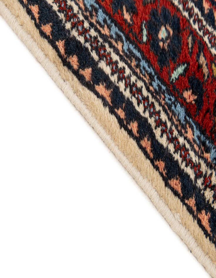 Detail image of  5' 7 x 7' 8  Hand Knotted Hamedan Wool Rug