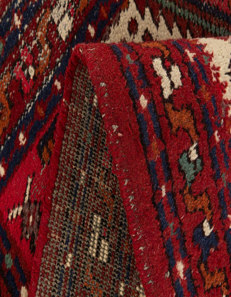 Detail image of  3' 1 x 5' 5  Hand Knotted Hamedan Wool Rug