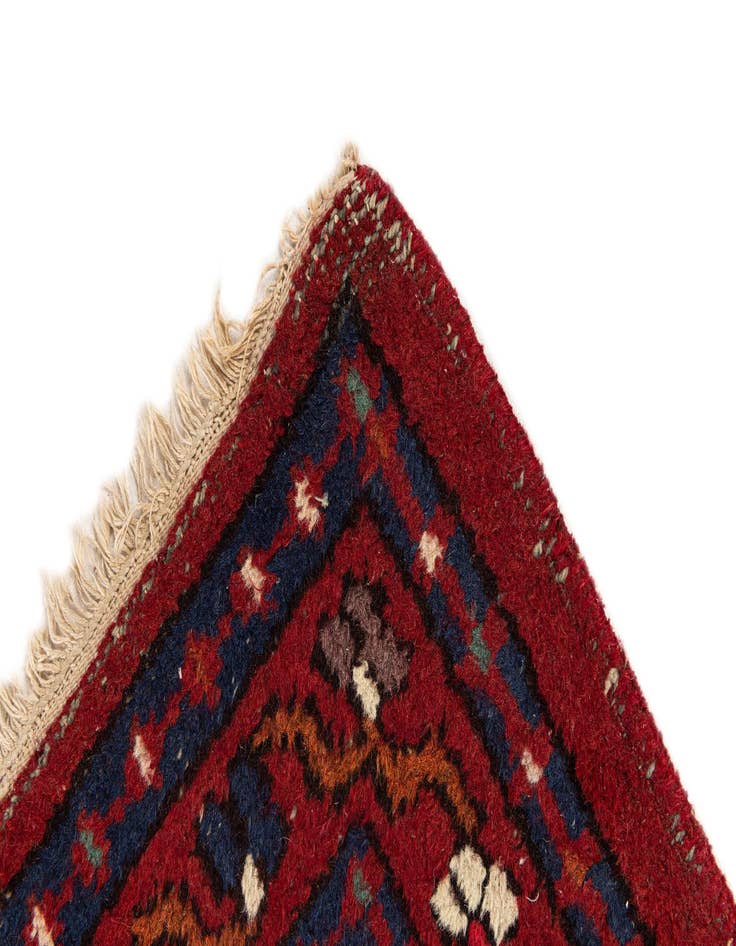 Detail image of  3' 1 x 5' 5  Hand Knotted Hamedan Wool Rug