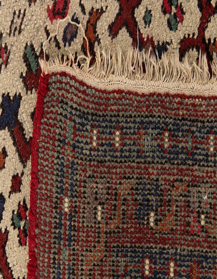 Detail image of  3' 1 x 5' 5  Hand Knotted Hamedan Wool Rug