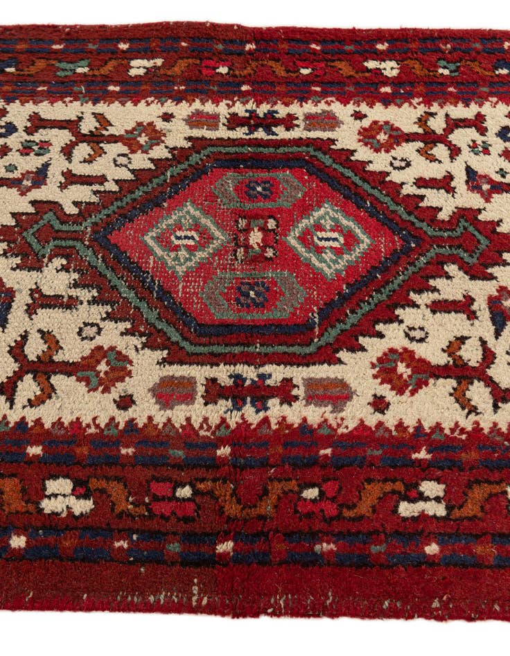 Detail image of  3' 1 x 5' 5  Hand Knotted Hamedan Wool Rug