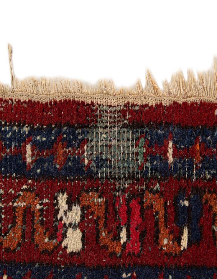 Detail image of  3' 1 x 5' 5  Hand Knotted Hamedan Wool Rug
