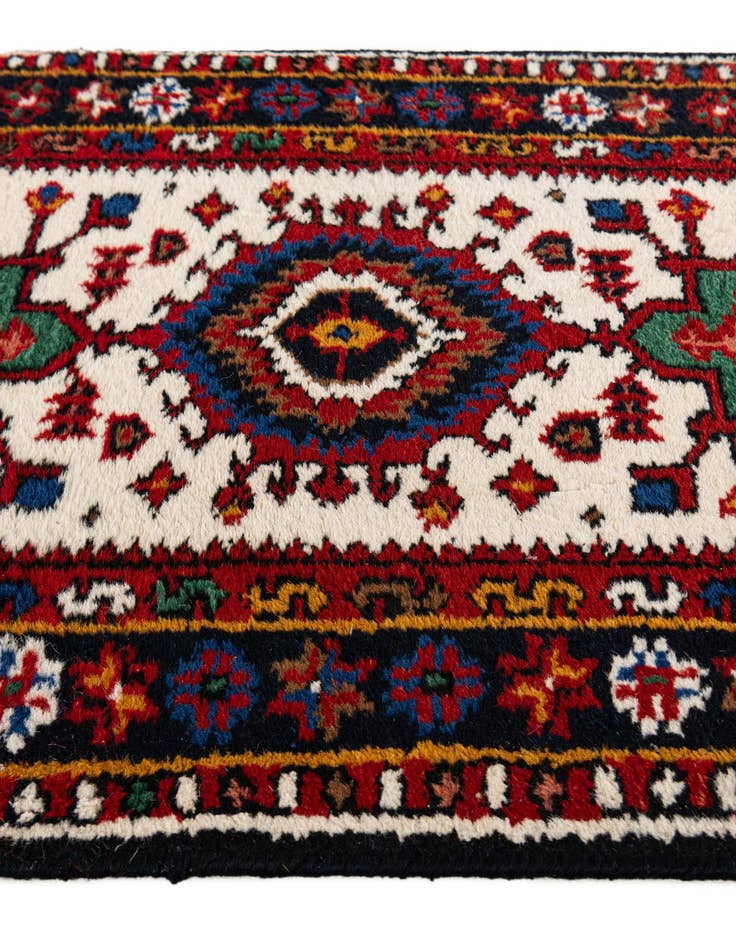 Detail image of  2' x 3' 1  Hand Knotted Hamedan Wool Rug