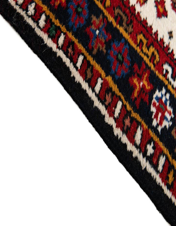 Detail image of  2' x 3' 1  Hand Knotted Hamedan Wool Rug