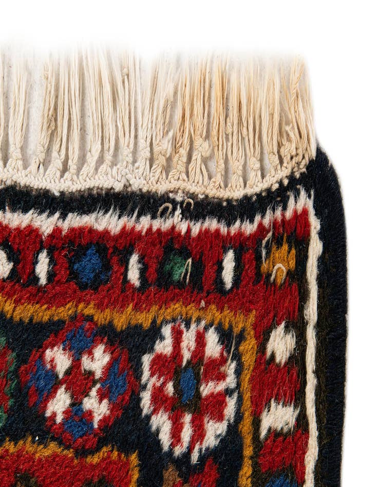 Detail image of  2' x 3' 1  Hand Knotted Hamedan Wool Rug