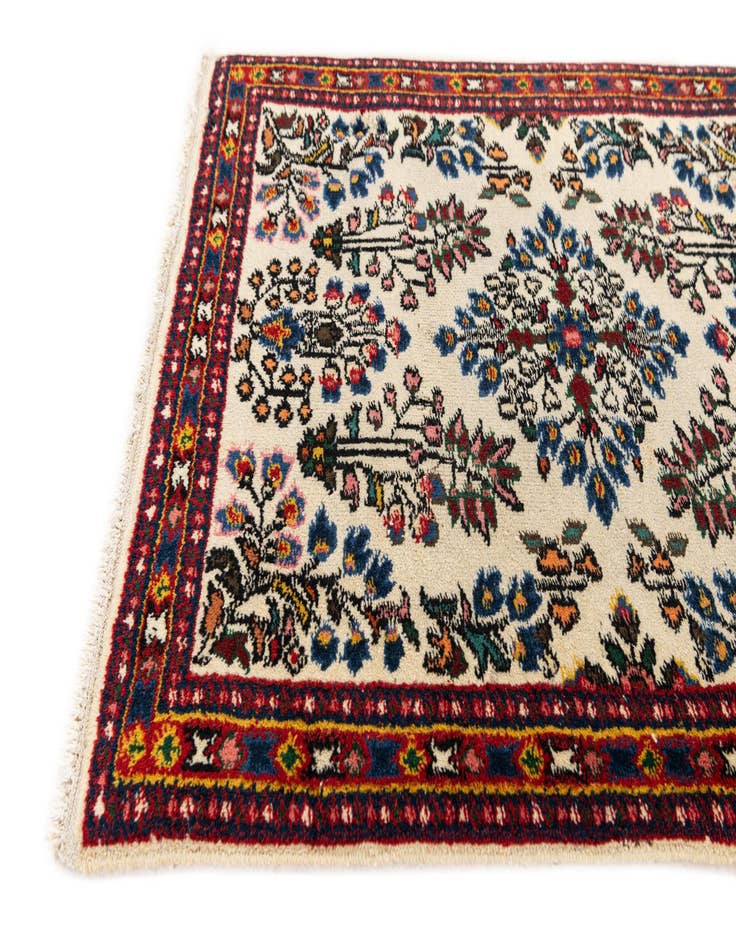 Detail image of  2' x 2' 6  Hand Knotted Hamedan Wool Rug