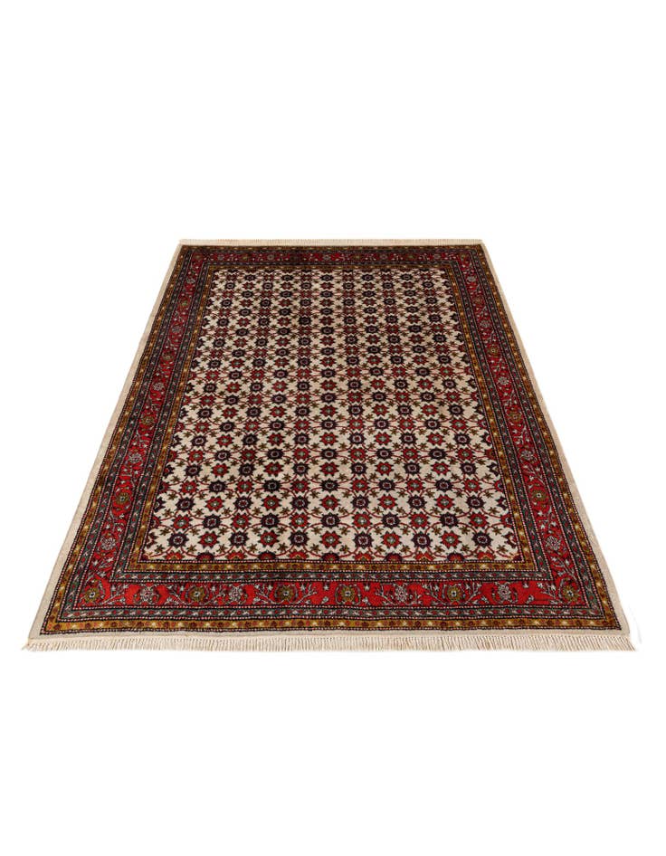 Detail image of  6' 8 x 9'  Hand Knotted Hamedan Wool Rug